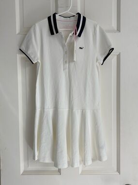 NWT Vineyard Vines White Pique Polo Dress - size S (7-8)